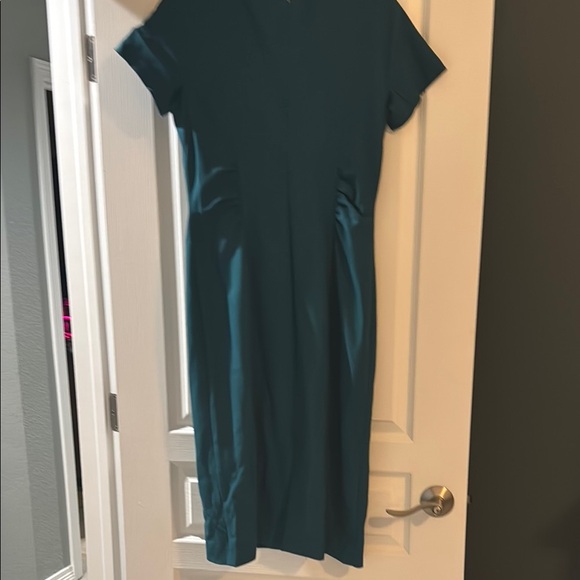 Boss Blue Sheath Midi Dress Short Sleeve Crew Neck - Picture 5 of 7